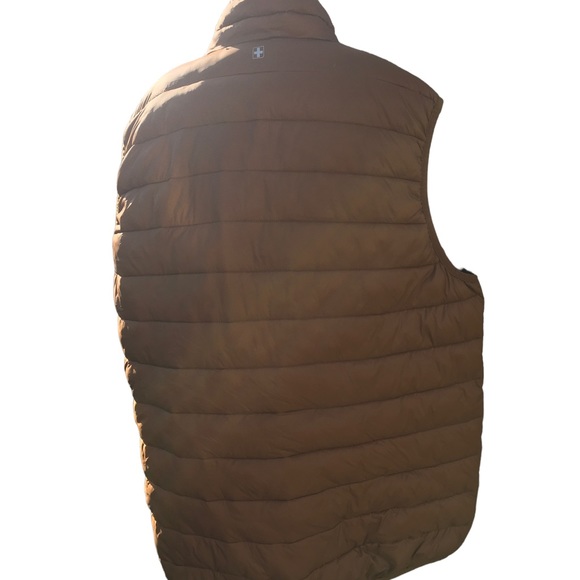 Swiss Tech Zippered Puffer Vest Tan Brown Men's Size:XL (46-48) - Picture 7 of 13